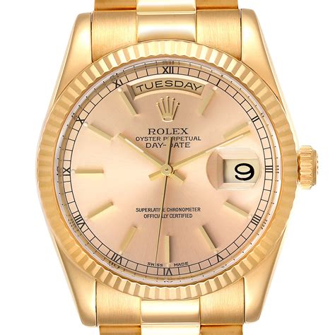 Rolex Day-Date president yellow gold